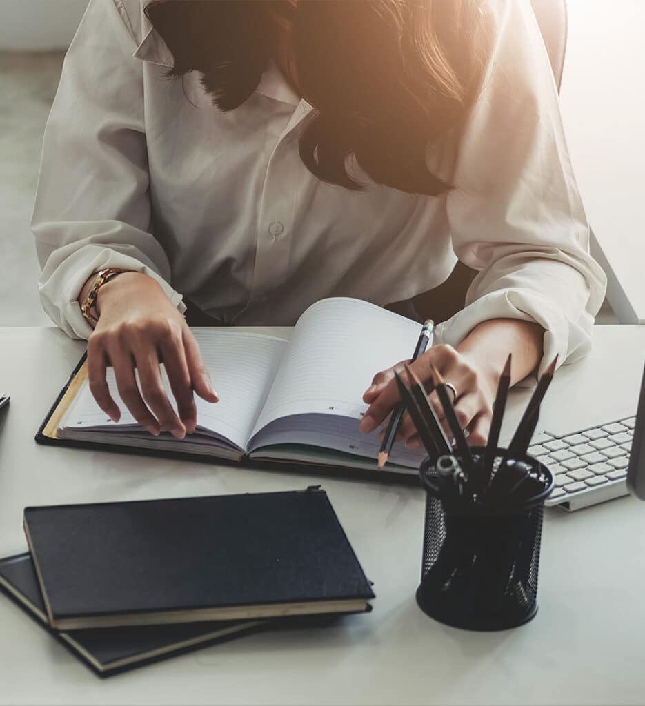 Lawyer working in an office